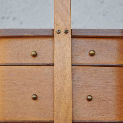 Danish Portable Sewing / Jewelry Box