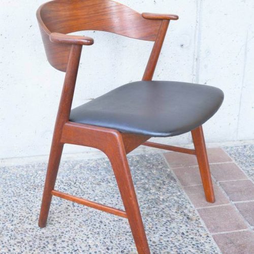 Darling Danish Modern TEAK DESK / ARMCHAIR by Kai Kristiansen for KS