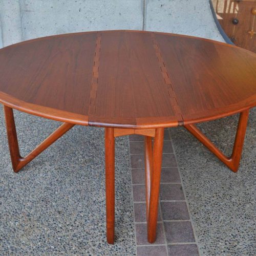 Killer Danish Mod rare TEAK spider leg DINING TABLE by Kurt Ostervig
