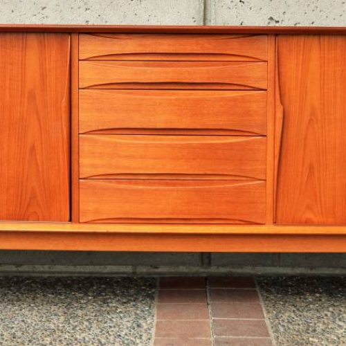 Danish TEAK BUFFET attr. Arne Vodder w/exquisite detailing