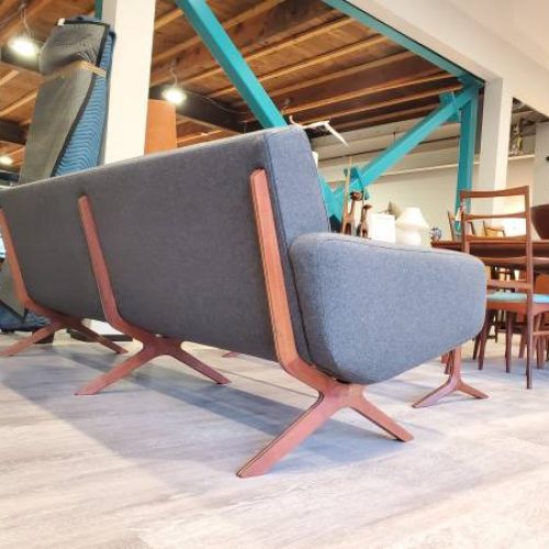 Impeccable Teak Restored Sofa by Peter Hvidt - Silverline Series