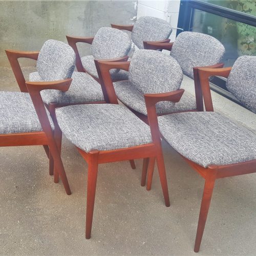 Set 6 Teak Model 42/Zee Dining Chairs by Kai Kristiansen