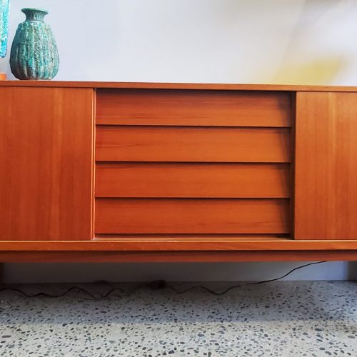 Nils Jonsson Troeds Quality Teak Credenza w/ Louver Drawers
