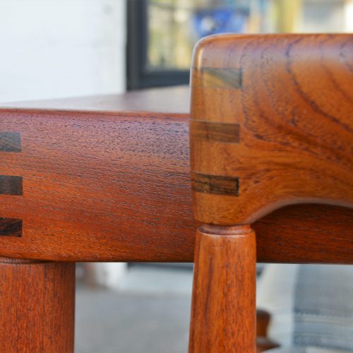 H.W. Klein for Bramin Teak Dining Table & 6 Chairs w/ Finger Jointed Corners