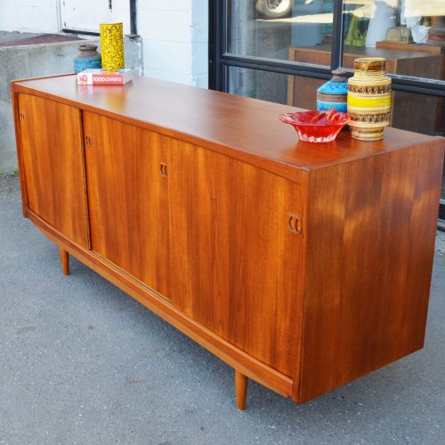 Teak Atomic 3 Slider Deeper Credenza w/ Tons of Storage