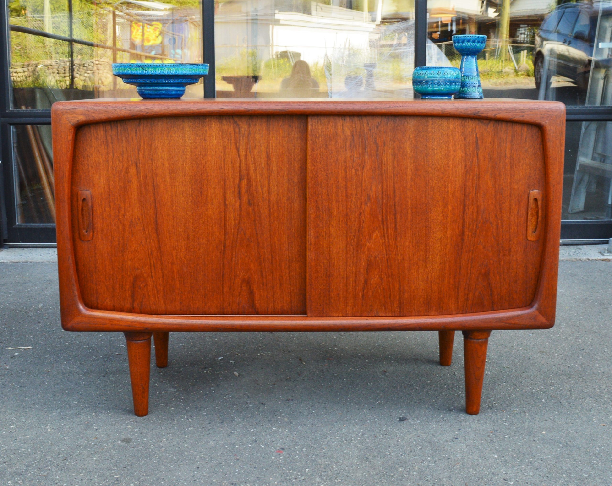 Sexy Petite Size Teak Quality Atomic Sideboard by HP Hansen - Image 8